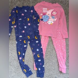 Carters Girls 4T Pajama Sets